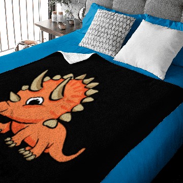 Discover Triceratops Cute Dinosaur Baby Blankets