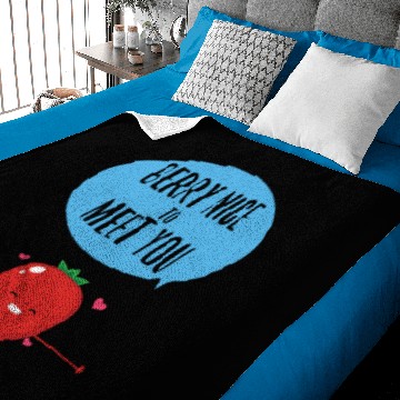 Discover Berry Nice To Meet You Baby Blankets