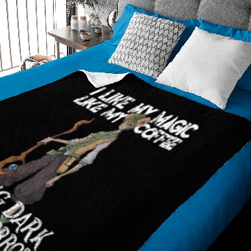 Discover Warlock Class RPG Funny Meme Fun Roleplaying Quote Baby Blankets