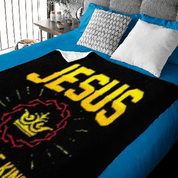 Discover jesus is king Baby Blankets