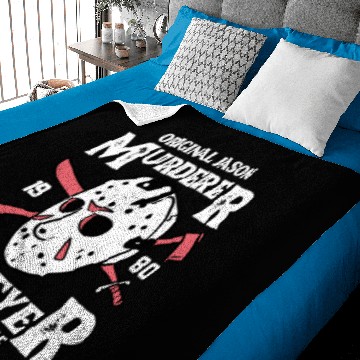 Discover Crystal Lake Forever Funny Halloween Design Baby Blankets