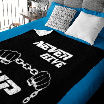 Discover Never Give Up Baby Blankets