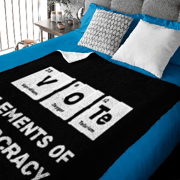 Discover Vote Periodic Table Democracy Baby Blankets