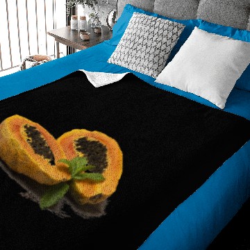 Discover papaya fruit Baby Blankets
