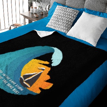 Discover We're in the Same Storm, But Not The Same Boat Baby Blankets