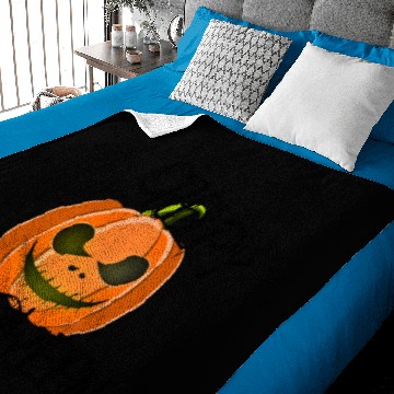Discover creepy halloween pumpkin Baby Blankets