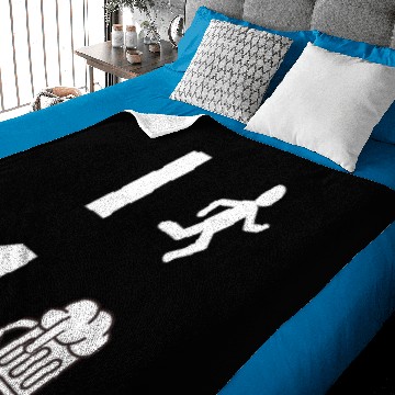 Discover I Run 4 Beer Vertical White Baby Blankets