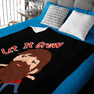 Discover Movember Let It Grow November Funny Gift Idea Baby Blankets