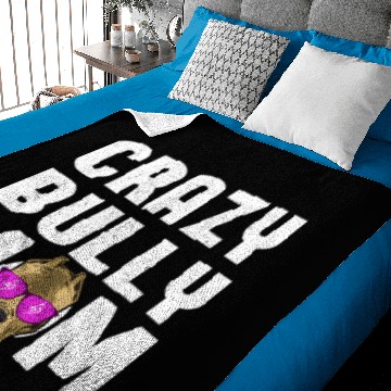 Discover Crazy Bully Mom | American Bully Gift Baby Blankets