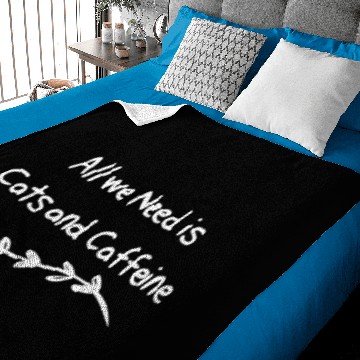 Discover All we Need is Cats and Caffeine Baby Blankets