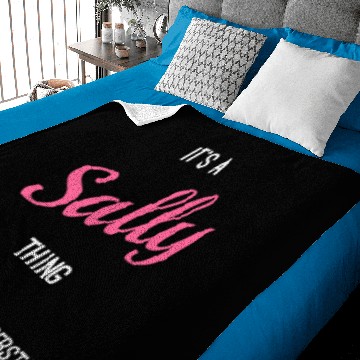 Discover Sally Funny First Last Name Thing Baby Blankets
