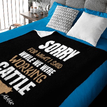 Discover Farmer Farmer Cattle Baby Blankets