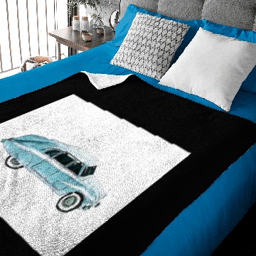 Discover Turquoise Hot Rod Baby Blankets