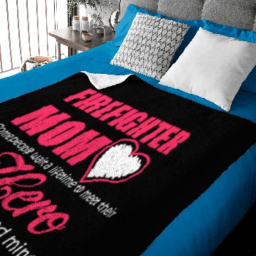 Discover FIREFIGHTER MOM Baby Blankets