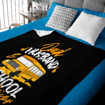 Discover Dad Husband & School Bus Driver Baby Blankets
