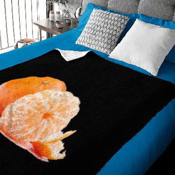 Discover Tangerine orange fruit Baby Blankets