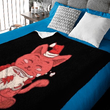 Discover Hot Chocolate Winter Cat Baby Blankets