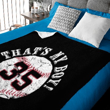 Discover Unique That'S My Boy 35 Baseball Player Mom Or Dad Baby Blankets