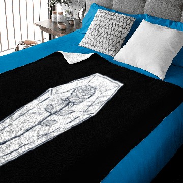 Discover rose in a coffin Baby Blankets