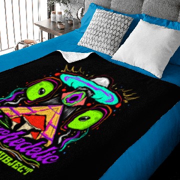 Discover Illuminati Pyramid Alien - Psychedelic Research Baby Blankets