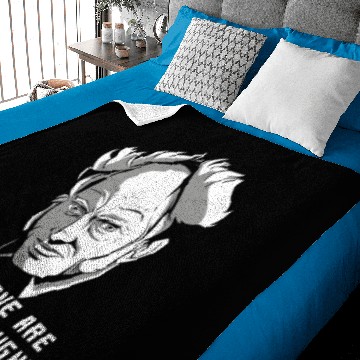 Discover Schopenhauer philosophy pessimist negative student Baby Blankets