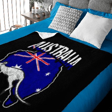 Discover Australia Kangaroo Baby Blankets