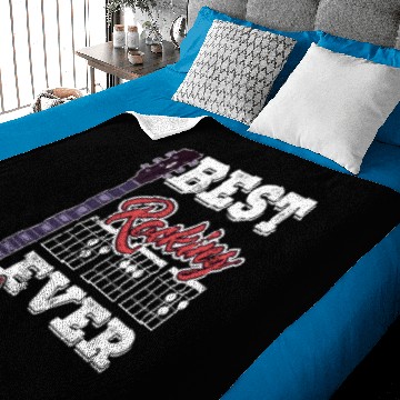 Discover Best Dad Ever Musician Guitar Tabs Father's Day Baby Blankets