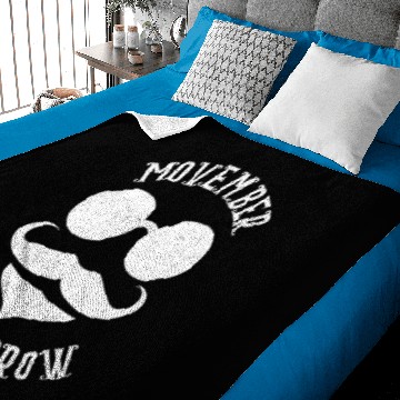 Discover Movember mustache Baby Blankets