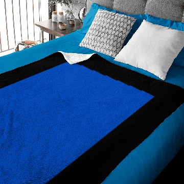 Discover Absolute Zero Blue Plain Solid Color Design Baby Blankets