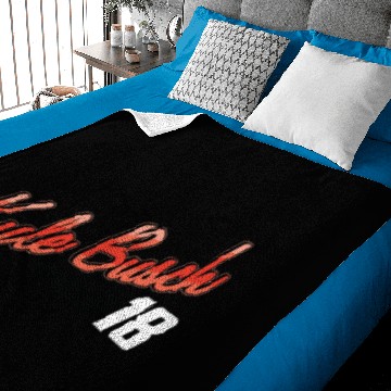 Discover Nascar Kyle Busch Script Baby Blankets