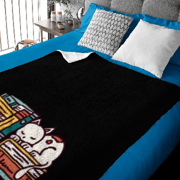 Discover Cat @ Nap Baby Blankets