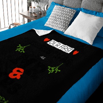Discover Our First Christmas as Mr & Mrs. 1st Xmas Mr & Mrs Baby Blankets