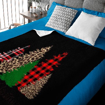 Discover Mixed Patterns Christmas Trees Animal Print Tree Baby Blankets