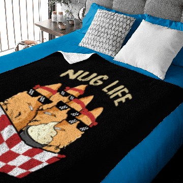 Discover Nug Life Thug Life for Nuggets Lovers Baby Blankets