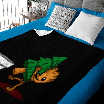 Discover Christmas Tree Groot Baby Blankets