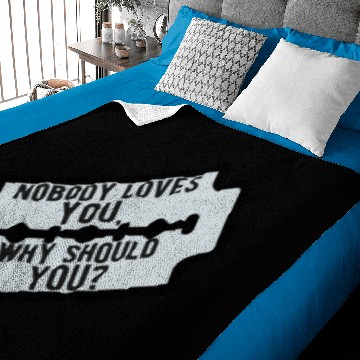 Discover Razor blade | Suicide | Depression | black comedy Baby Blankets