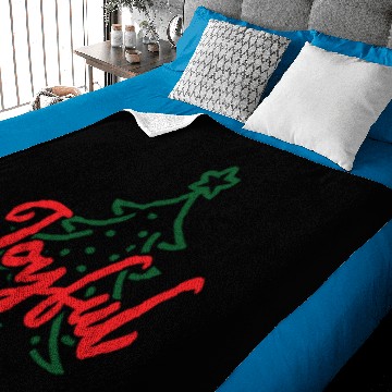 Discover Christmas Tree Xmas Holiday Joyful Season Gift Baby Blankets