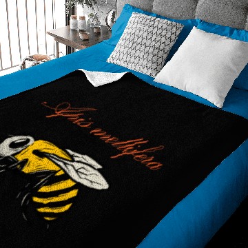 Discover Apis mellifera honeybee beekeeper insect gift Baby Blankets