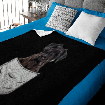 Discover Giant Schnauzer Dwarf Schnauzer Chest Bag Pocket Baby Blankets