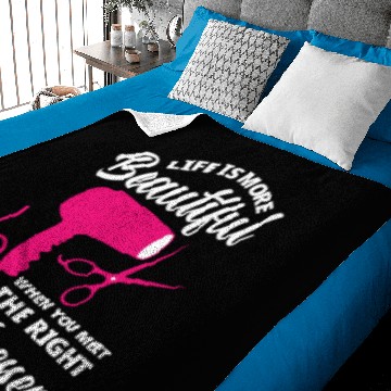 Discover Barber Hairstylist Baby Blankets