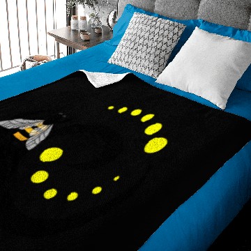 Discover Save the Bees honeybee insect beetle gift Baby Blankets