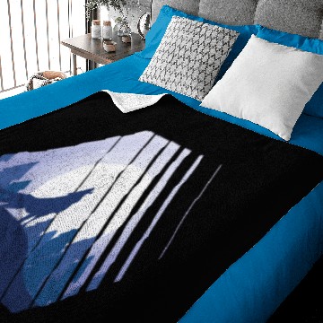 Discover Howling Wolf Hexagon Baby Blankets