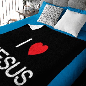 Discover I love Jesus Baby Blankets