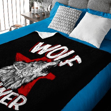 Discover Evil Wolf Face Moon Wolves Gift Baby Blankets