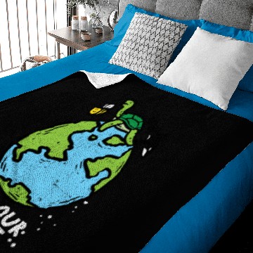 Discover Save Our Planet Bees Turtle Orca Cute Earth Day Baby Blankets