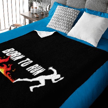 Discover Born to run Baby Blankets
