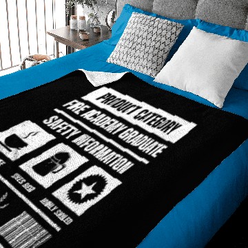 Discover Fire Academy Student Information Fireman Baby Blankets