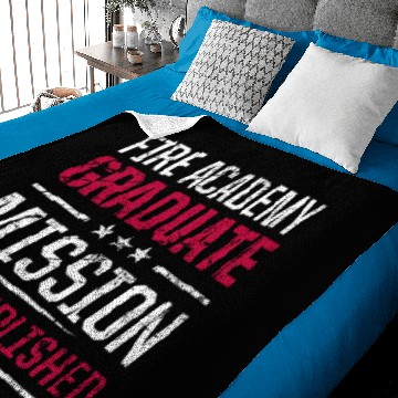 Discover Fire Academy Student Accomplish Fireman Baby Blankets