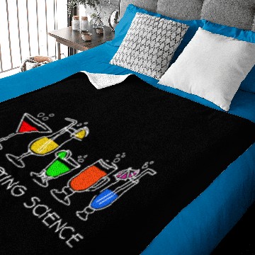 Discover Cocktail Slogan I'm doing Science for Drinking Baby Blankets