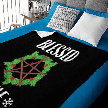 Discover Blessed Yule Pagan Winter Solstice design Baby Blankets